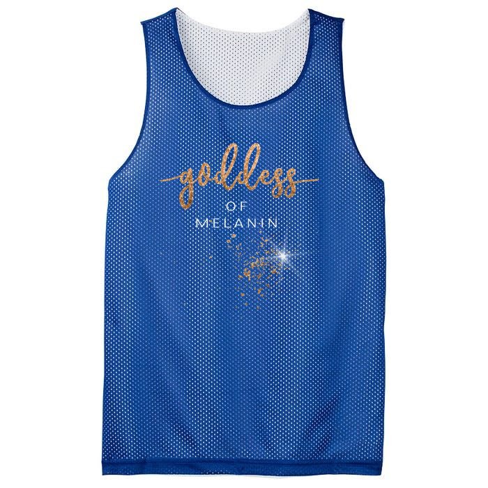 Melanin Goddess Black History Month Funny Gift Cute Gift Mesh Reversible Basketball Jersey Tank