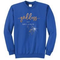 Melanin Goddess Black History Month Funny Gift Cute Gift Tall Sweatshirt