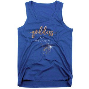 Melanin Goddess Black History Month Funny Gift Cute Gift Tank Top