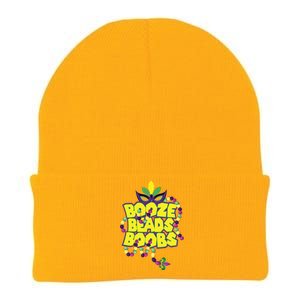 Mardi Gras Booze Beads Boobs Celebration Knit Cap Winter Beanie