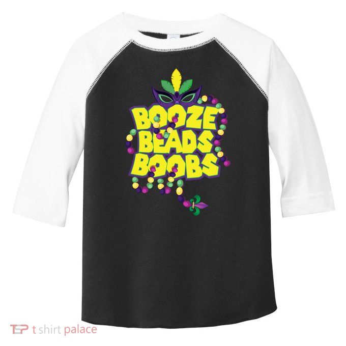 Mardi Gras Booze Beads Boobs Celebration Toddler Fine Jersey T-Shirt