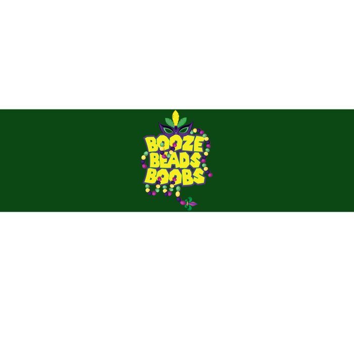 Mardi Gras Booze Beads Boobs Celebration Bumper Sticker