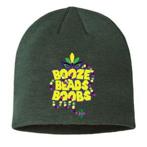 Mardi Gras Booze Beads Boobs Celebration Sustainable Beanie