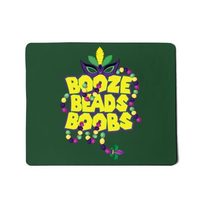 Mardi Gras Booze Beads Boobs Celebration Mousepad