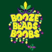 Mardi Gras Booze Beads Boobs Celebration Poster