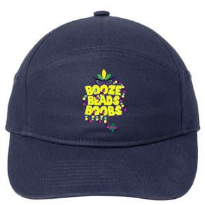 Mardi Gras Booze Beads Boobs Celebration 7-Panel Snapback Hat