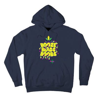 Mardi Gras Booze Beads Boobs Celebration Tall Hoodie