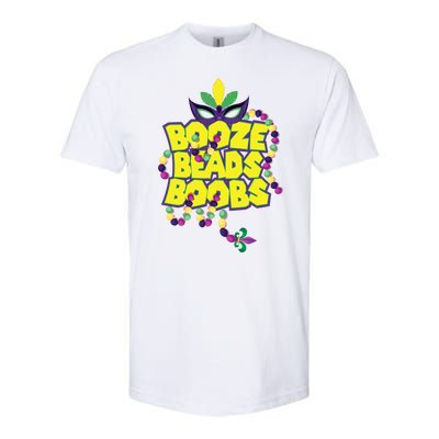 Mardi Gras Booze Beads Boobs Celebration Softstyle CVC T-Shirt