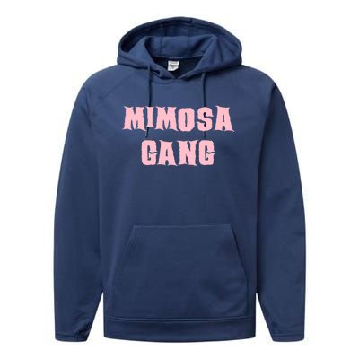 Mimosa Gang Breakfast And Brunch Gift Performance Fleece Hoodie