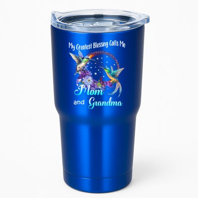 My Greatest Blessing Calls Me Mom And Grandma Hummingbird Funny Gift Tumbler