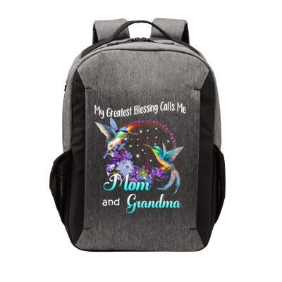 My Greatest Blessing Calls Me Mom And Grandma Hummingbird Funny Gift Vector Backpack