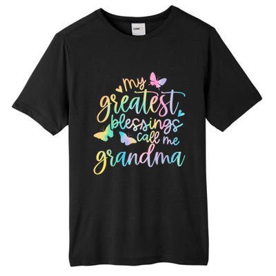 My Greatest Blessings Call Me Grandma Mothers Day Mom Life Great Gift Tall Fusion ChromaSoft Performance T-Shirt