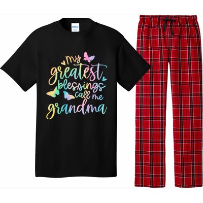 My Greatest Blessings Call Me Grandma Mothers Day Mom Life Great Gift Pajama Set