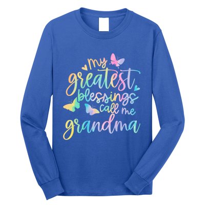 My Greatest Blessings Call Me Grandma Mothers Day Mom Life Great Gift Long Sleeve Shirt