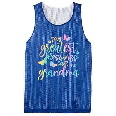 My Greatest Blessings Call Me Grandma Mothers Day Mom Life Great Gift Mesh Reversible Basketball Jersey Tank