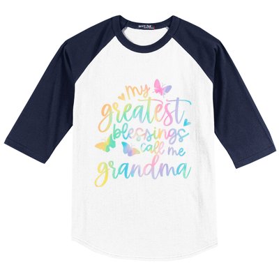 My Greatest Blessings Call Me Grandma Mothers Day Mom Life Great Gift Baseball Sleeve Shirt