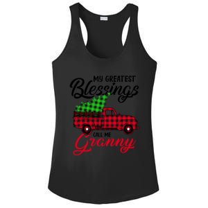 My Greatest Blessings Call Me Granny Xmas Funny Gift Christmas Funny Gift Ladies PosiCharge Competitor Racerback Tank