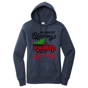 My Greatest Blessings Call Me Granny Xmas Funny Gift Christmas Funny Gift Women's Pullover Hoodie