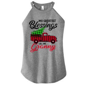 My Greatest Blessings Call Me Granny Xmas Funny Gift Christmas Funny Gift Women's Perfect Tri Rocker Tank