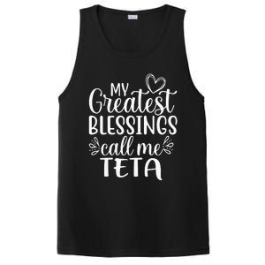 My Greatest Blessings Call Me Teta Arabic or Syrian Grandma PosiCharge Competitor Tank