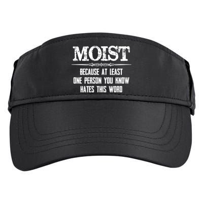 Moist Gift Because One Person You Know Hates This Word Gift Funny Funny Gift Adult Drive Performance Visor