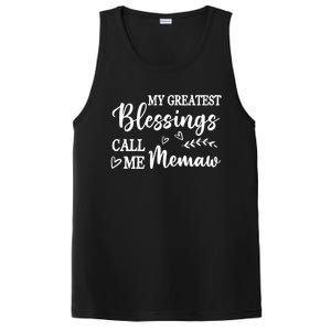 My Greatest Blessings Call Me Memaw Funny Gift PosiCharge Competitor Tank