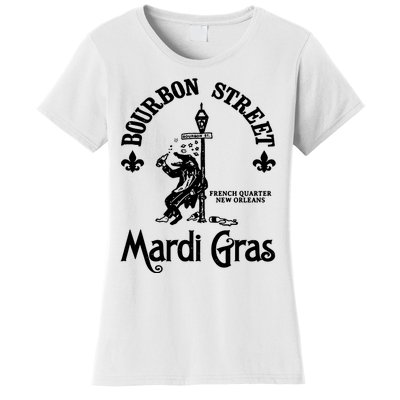 Mardi Gras Bourbon Street New Orleans Beer Funny Women's T-Shirt