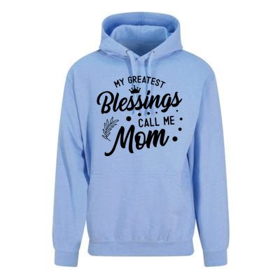 My Greatest Blessings Call Me Mom Best Mother Ever Mommy Gift Unisex Surf Hoodie