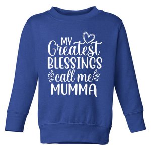 My Greatest Blessings Call Me Mumma Finland Finnish Grandma Cute Gift Toddler Sweatshirt