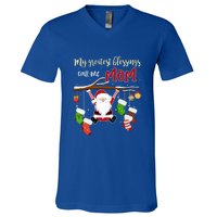 My Greatest Blessings Call Me Mom Gift Grandma Gift V-Neck T-Shirt