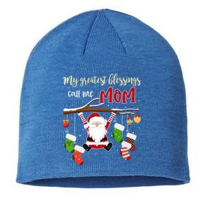 My Greatest Blessings Call Me Mom Gift Grandma Gift Sustainable Beanie