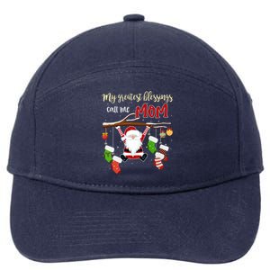 My Greatest Blessings Call Me Mom Gift Grandma Gift 7-Panel Snapback Hat