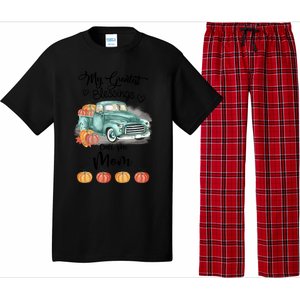 My Greatest Blessings Call Me Mom Bumpkin Truck Fall Gift Pajama Set