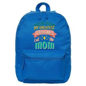 My Greatest Blessings Call Me Mom Mom Life Gift 16 in Basic Backpack