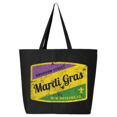 Mardi Gras Bourbon Street & New Orleans Retro Gift 25L Jumbo Tote