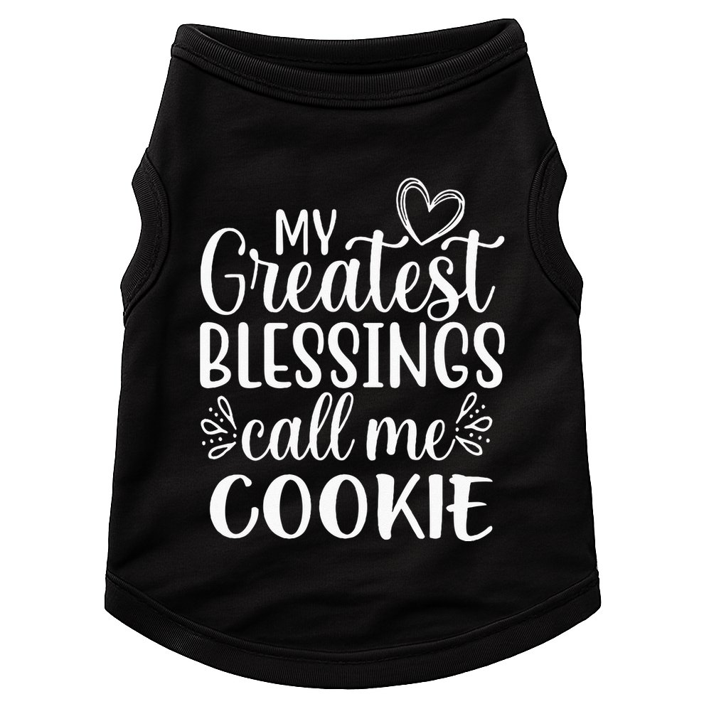 My Greatest Blessings Call Me Cookie Grandmother Grandma Doggie Tank