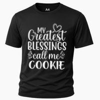My Greatest Blessings Call Me Cookie Grandmother Grandma Cooling Performance Crew T-Shirt