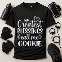 My Greatest Blessings Call Me Cookie Grandmother Grandma Cooling Performance Crew T-Shirt