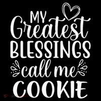 My Greatest Blessings Call Me Cookie Grandmother Grandma 7-Panel Snapback Hat