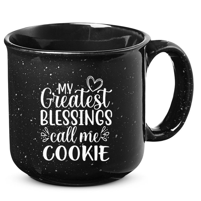 My Greatest Blessings Call Me Cookie Grandmother Grandma 15oz Campfire Ceramic Mug