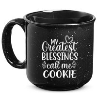 My Greatest Blessings Call Me Cookie Grandmother Grandma 15oz Campfire Ceramic Mug