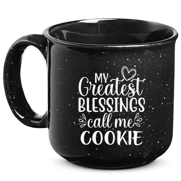 My Greatest Blessings Call Me Cookie Grandmother Grandma 15oz Campfire Ceramic Mug