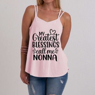 My Greatest Blessings Call Me Nonna Italy Italian Grandma Gift Women's Strappy Tank