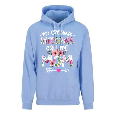 My Greatest Blessings Call Me Mom Mother's Day Gift Unisex Surf Hoodie