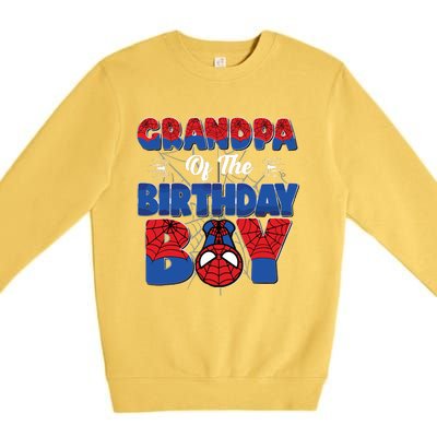 Matching Grandpa Birthday Boy Premium Crewneck Sweatshirt