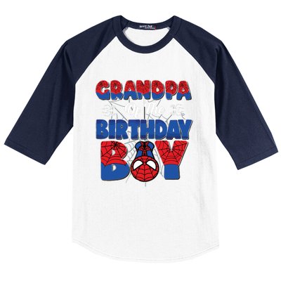 Matching Grandpa Birthday Boy Baseball Sleeve Shirt