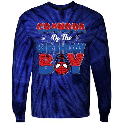 Matching Grandpa Birthday Boy Tie-Dye Long Sleeve Shirt