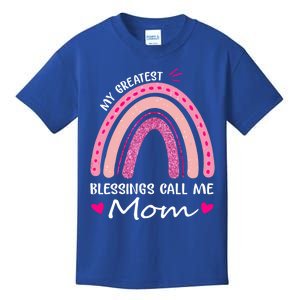 My Greatest Blessings Call Me Mom Funny Gift Kids T-Shirt