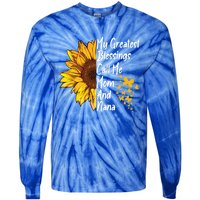 My Greatest Blessings Call Me Mom And Nana Happy Mother Day Funny Gift Tie-Dye Long Sleeve Shirt