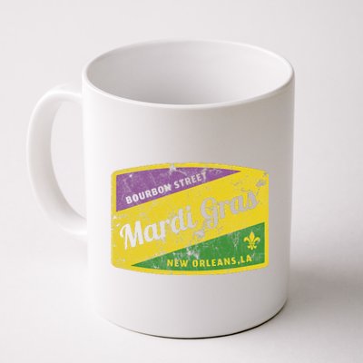 Mardi Gras Bourbon Street & New Orleans Retro Gift Coffee Mug